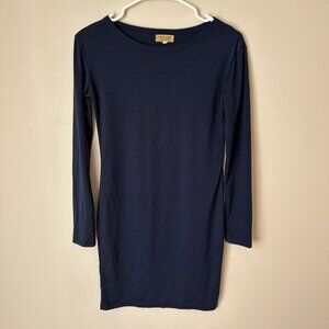 Piko 1988 Navy Blue Long Sleeve Bodycon Mini Dress Women’s Size Small